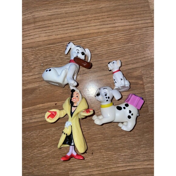 Disney Other - Vintage McDonalds Happy meal Toys Disney 101 Dalmations & Cruella Deville - 4pc